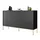 lookway SIDEBOARDS CORTADO GOLD KS154 MIT SCHUBLADEN SCHWARZ