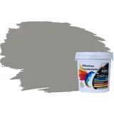 RyFo Colors Silikonharz Fassadenfarbe Lotuseffekt Trend Steingrau 1l - bunte Fassadenfarbe, weitere Grau Farbtöne und Größen erhältlich, Deckkraft Klasse 1