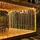 Montegoni Lichtervorhang LED 3x3 m PVC 300 LED Warmweiß