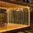 Montegoni Lichtervorhang LED 3x3 m PVC 300 LED Warmweiß