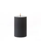 283 LED Kerze MIA Kunststoff für Innen/Außen flackernd H: 15cm D: 10cm outdoor grau - Gr.: onesize