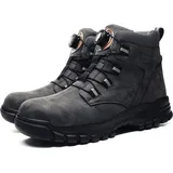 Sicherheitsstiefel mit Drehschnalle, Herren-Arbeits-Trainingsschuhe, durchstichfeste Sicherheits-Arbeitsstiefel, Größe 41 - 41