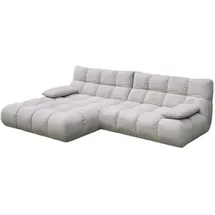 KAWOLA Ecksofa VIVIEN silber Cord