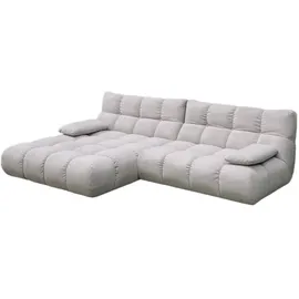 KAWOLA Ecksofa VIVIEN silber Cord