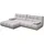 KAWOLA Ecksofa VIVIEN silber Cord