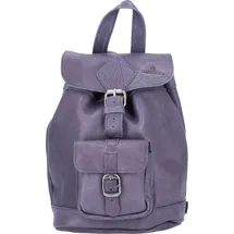 The Skandinavian Brand Mini Leder Rucksack Blau