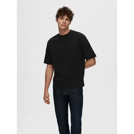 Selected T-Shirt 'OSCAR', - schwarz, - S