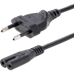 StarTech.com 1 m Laptop Ladekabel, EU Stecker auf C7, 2,5A 250V, 18AWG, Laptop E