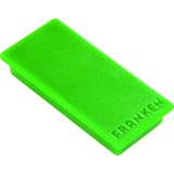 FRANKEN Haftmagnet Magnet grün, Kunststoff 2,3 x 5,0 cm, 10 St.