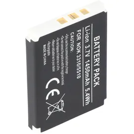 AccuCell Akku passend für Nokia 5510 Akku mit 1450mAh