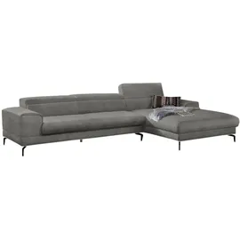 W.Schillig Eckcouch Polyester 3-Sitzer Grau
