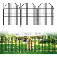 GarveeMore Metallzaun Tierzaun Gartenzaun 101(H) x 720(L) 10er Set Metallzaun Teichzaun