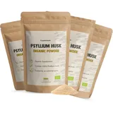 Cupplement 1200 Gramm Flohsamenschalen Pulver BIO Psyllium Husk Fibres - Kostenlose Aufschäumdüse - Keine Kapseln oder Tabletten - Leinsamen - Supplement - Superfood - Ballaststoffe