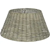 Kaemingk Weihnachtsbaumdecke aus Weide 57x28cm grau