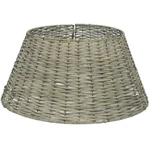 Kaemingk Weihnachtsbaumdecke aus Weide 57x28cm grau