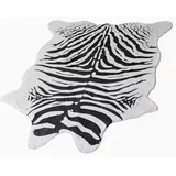 SYLUOQP Kuhfell-Teppich aus Kunstrindsleder, Schwarz und Weiß, 140 * 200cm, Tierdruck, Teppich für Wohnzimmer, Schlafzimmer, Heimbüro, Sofa, Western-Dekor,B