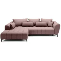 Ecksofa Garay Stoff Rosa