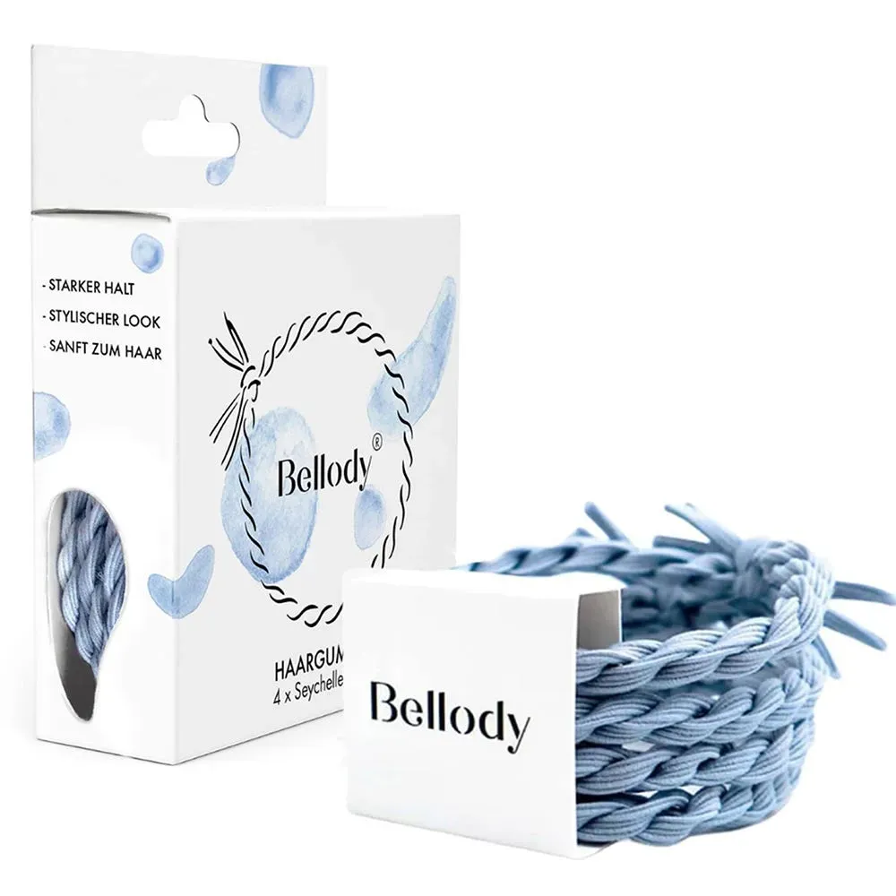 Bellody Original Haargummis Seychelles Blue 4 Stück