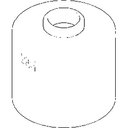 Dornbracht Aufnahme Flasche (Wand) 90101052900-00 chrom