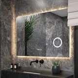 Badezimmerspiegel - 120x80cm - Rahmenlos - Rechteck