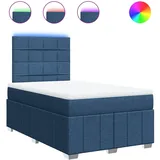 Maison Exclusive - Boxspringbett Mit Matratze Blau 120x200 Cm Sto