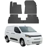 Omac Gummi Fußmatten kompatibel mit Citroen Berlingo/Berlingo XL 2018-2026 Automatten Gummi 4X