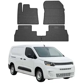 Omac Gummi Fußmatten kompatibel mit Citroen Berlingo/Berlingo XL 2018-2026 Automatten Gummi 4X