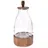 Lifewit Getränkespender aus Glas mit Holz Ständer - 5,5 Liter - Wasserspender mit Zapfhahn - Spender für Getränke Saft Wasser Limonade Dispenser mit Fuß