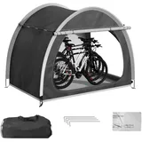 Fahrradgarage Wetterfest - Fahrradabdeckung für 2-4 Fahrräder - Multifunktionales Geräteschuppen Lagerzelt, Carport & Gartenschuppen für Camping, Fahrräder, Motorrad, ATVs & Reisen