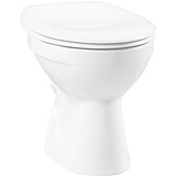 Vitra Normus Stand-Tiefspül-WC weiß, Abgang außen waagerecht