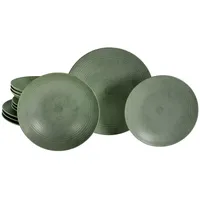 CreaTable Catania Eukalyptus Tafelservice 12-tlg. grün