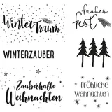 Rayher Clear Stamps Weihnachtsgrüße,
