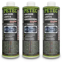Petec 3x 1 L Hohlraumschutz & -Konservierung translucent [Hersteller-Nr. 73510]