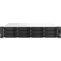 QNAP TS-1264U-RP-8G Leergehäuse 12 Schächte Schwarz