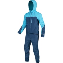 Endura Singletrack Onesie Herren, Regenanzug-Blau-M