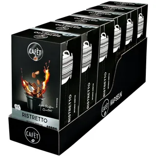 Cafet für Cremesso Ristretto Kaffee 16 Kapseln 88 g, 6er Pack