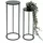 DanDiBo Ambiente Blumenhocker 96316 Rund 2er Set  Schwarz