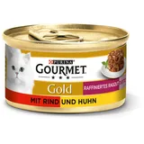 Purina GOURMET Gold Raffiniertes Ragout Duetto mit Rind und Huhn