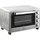 Homcom Minibackofen 32l 1600 W silber inkl. Backblech + Grillrost + Krümelblech