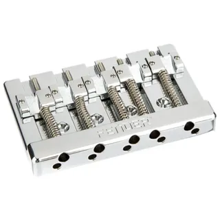 Fender E-Bass, HiMass 5-String Bass Bridge with Brass Saddles, Tuning Parts für Bässe, Brücken, Stege, Saitenhalter, HiMass 5-String Bass Bridge with Brass Saddles - Bass-Ersatzteil