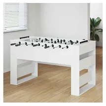 vidaXL Tischfußballtisch Weiß 146,5 x 74 x 85 cm Holzwerkstoff