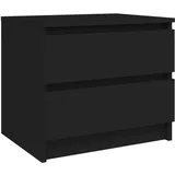 vidaXL Nachttisch Schwarz 50x39x43,5 cm Holzwerkstoff