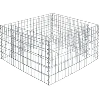Estexo Hochbeet Gabione 360x90x50 cm Pflanzkorb Drahtgitter Steinkorb