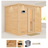 KARIBU Sauna »Soraja«, (Set), beige