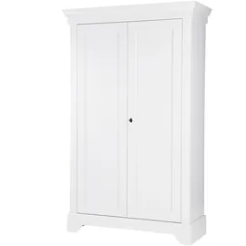 Woood Isabel Garderobenschrank 191 x 118 x 0 weiß