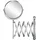 KLEINE WOLKE Move Mirror, Silber, 20 x 37,5 x 2 cm