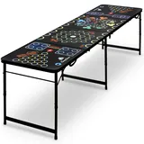 CampFeuer Bierpong Tisch | Klappbarer 6 in 1 Multigame Tisch | Beer Pong Tisch für Rage Cage, Trinkspiel Set, Schnapspong, Pong Spiel | Bierpong Tische, Bierpongtisch, Trinkspiel Tisch, Partytisch