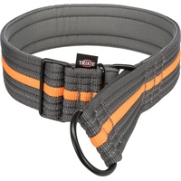 TRIXIE Fusion Zug-Stopp-Halsband, extra breit, L-XL, 48–58 cm/50 mm, Graphit/Ozeanblau
