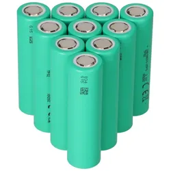 10x Tenpower INR18650-25PG 3,6V Li-ion 2500mAh 20A Entladestrom