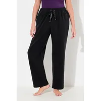 Ulla Popken große Größen Loungewear-Fleecehose, Damen, schwarz, Größe: 58/60, Polyester/Viskose, Ulla Popken